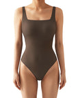 Buttery Soft Square Neck Bodysuit-SUUKSESS