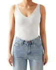 Buttery Soft V Neck Bodysuit-SUUKSESS