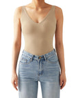 Buttery Soft V Neck Bodysuit-SUUKSESS