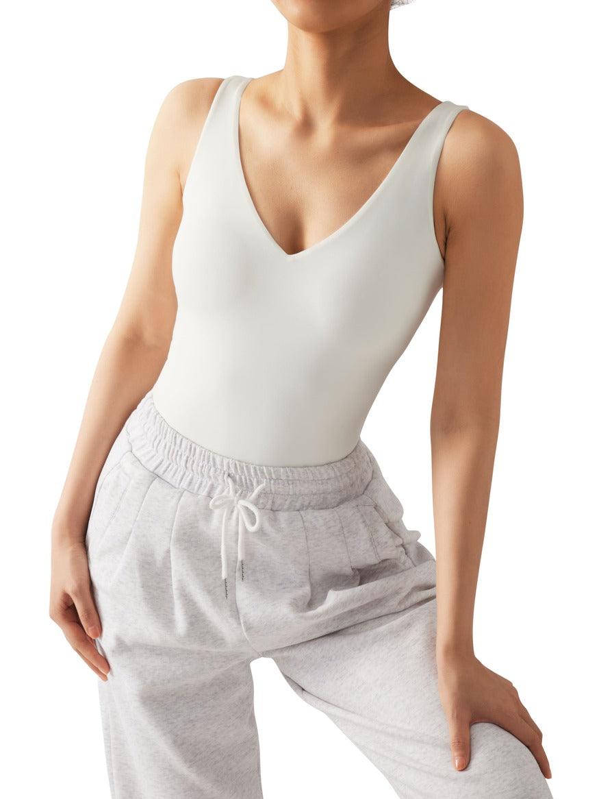 Buttery Soft V Neck Bodysuit-SUUKSESS