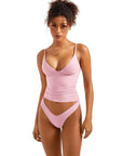 Buttery Soft Cami V Neck Tank Top-Clothing-SUUKSESS-Pink-XS-SUUKSESS