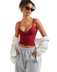 Buttery Soft Cami V Neck Tank Top-Clothing-SUUKSESS-SUUKSESS