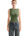 Buttery Soft Side Ruched Tank Top