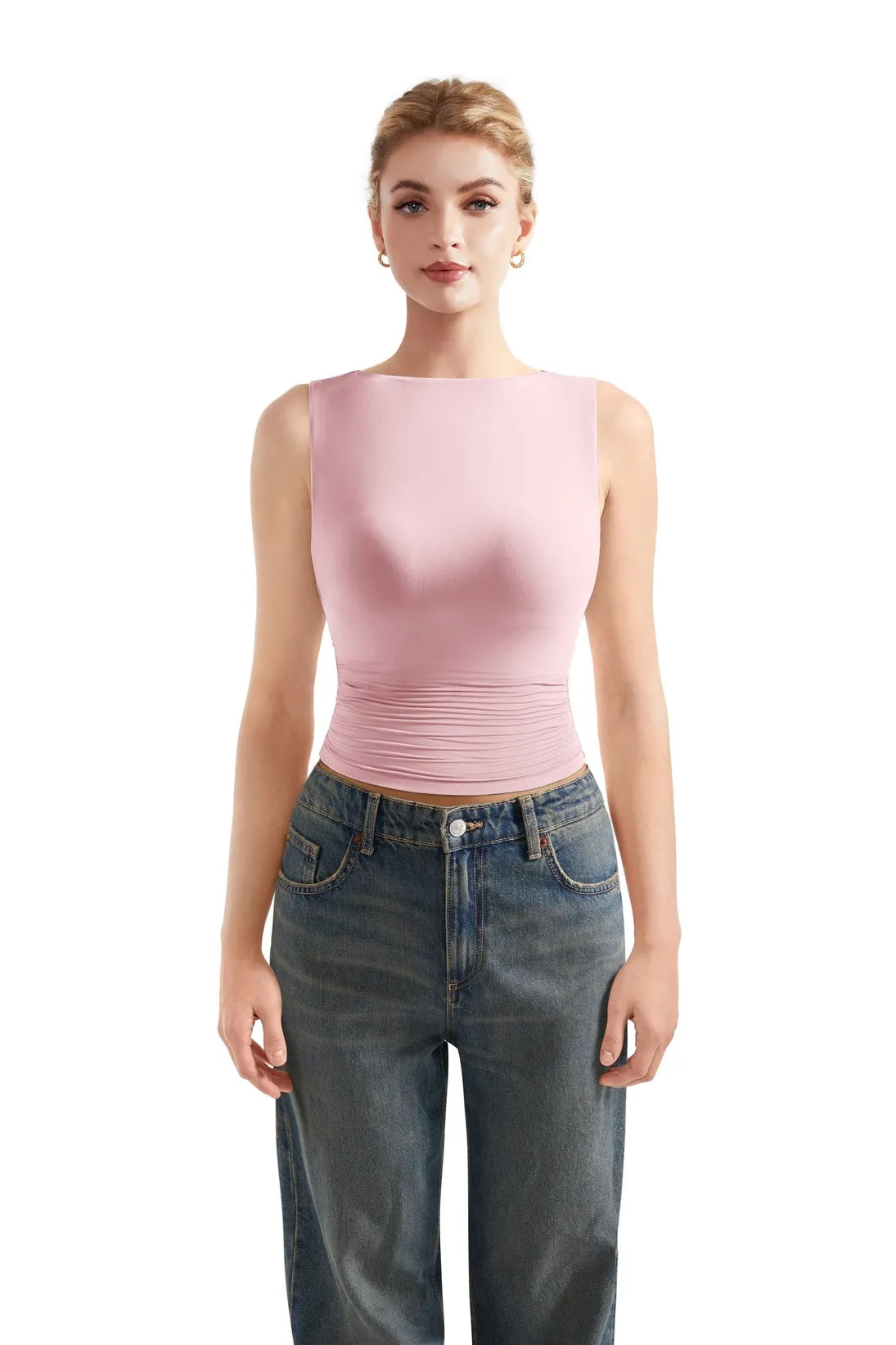 Buttery Soft Side Ruched Tank Top