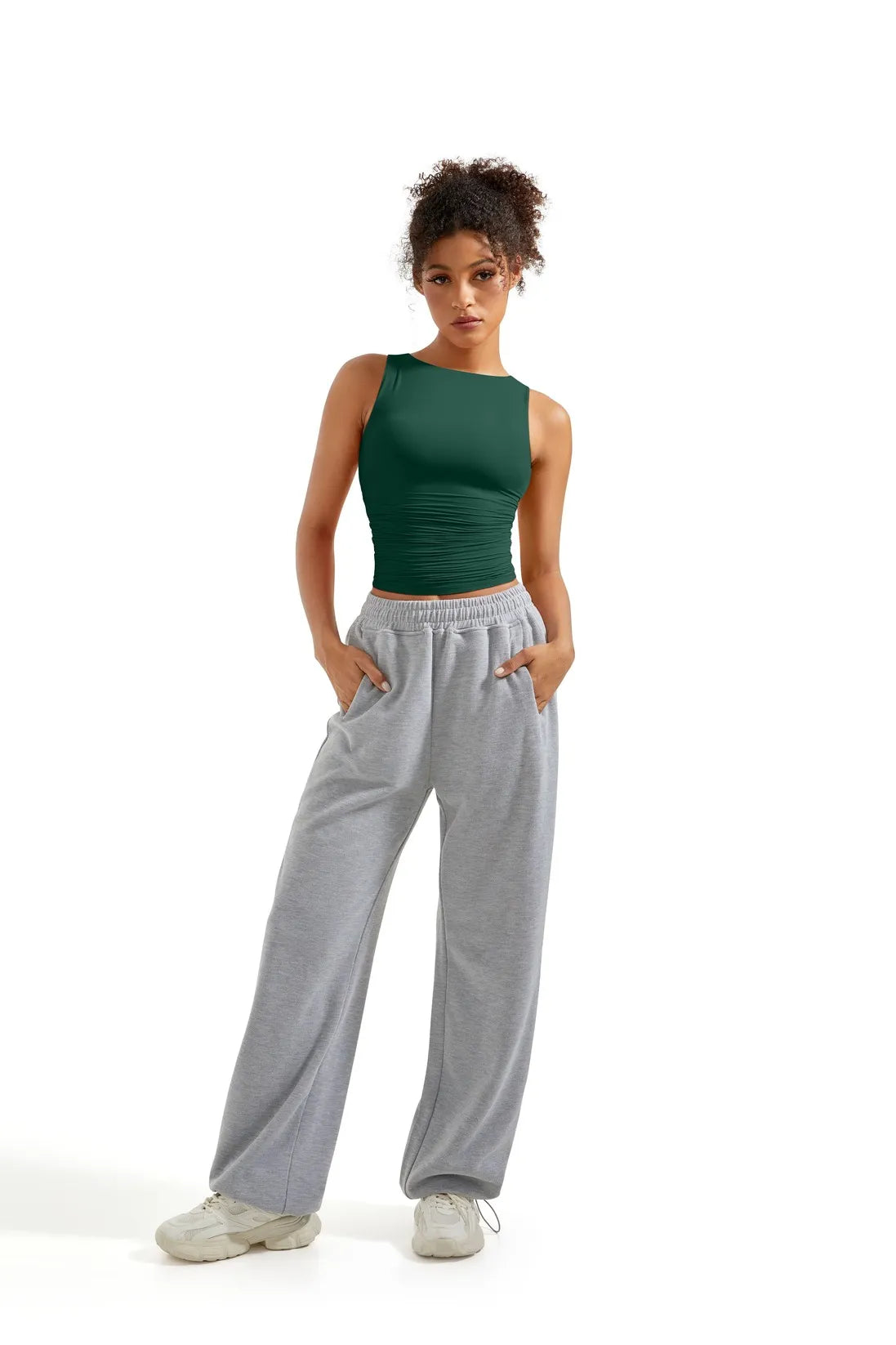 Buttery Soft Side Ruched Tank Top