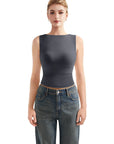 Buttery Soft Side Ruched Tank Top