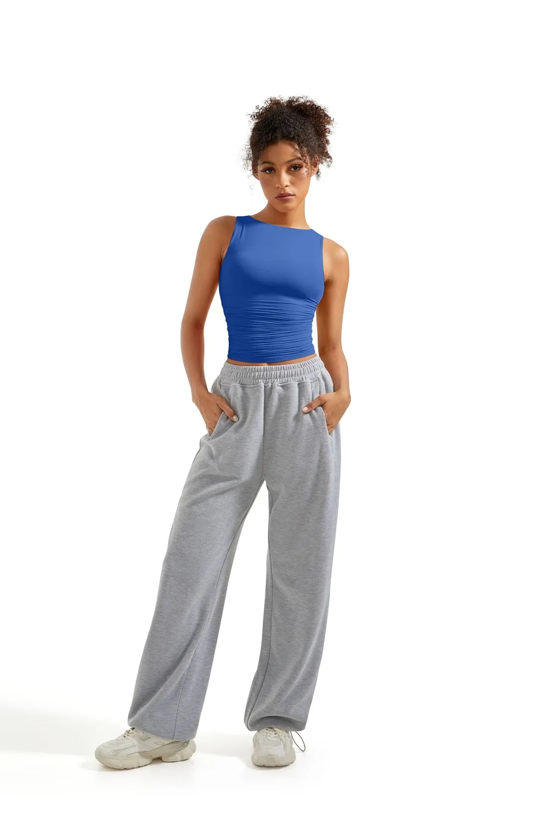 Buttery Soft Side Ruched Tank Top