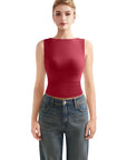 Buttery Soft Side Ruched Tank Top