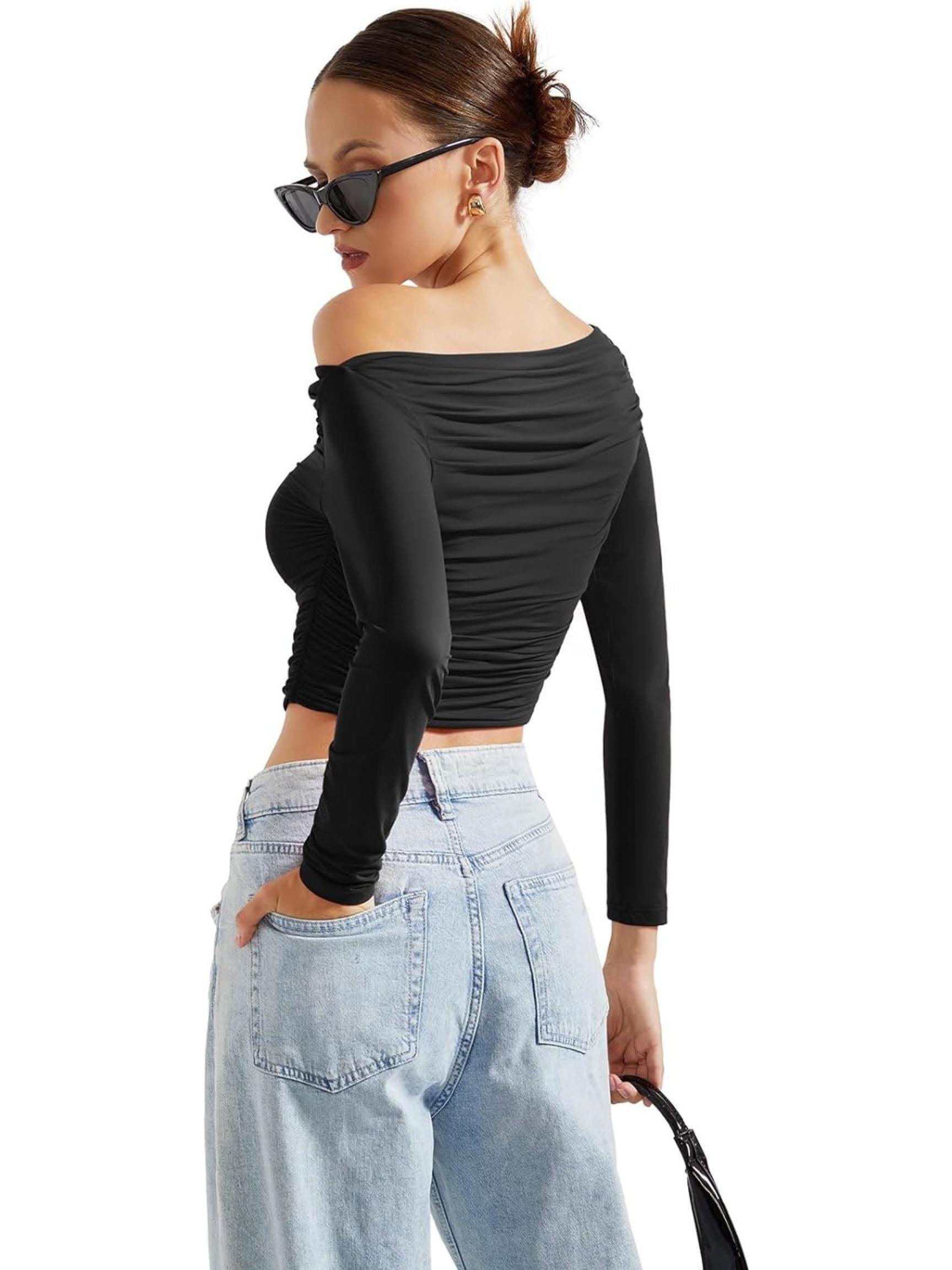 Buttery Soft Off Shoulder Shirt - Long Sleeve