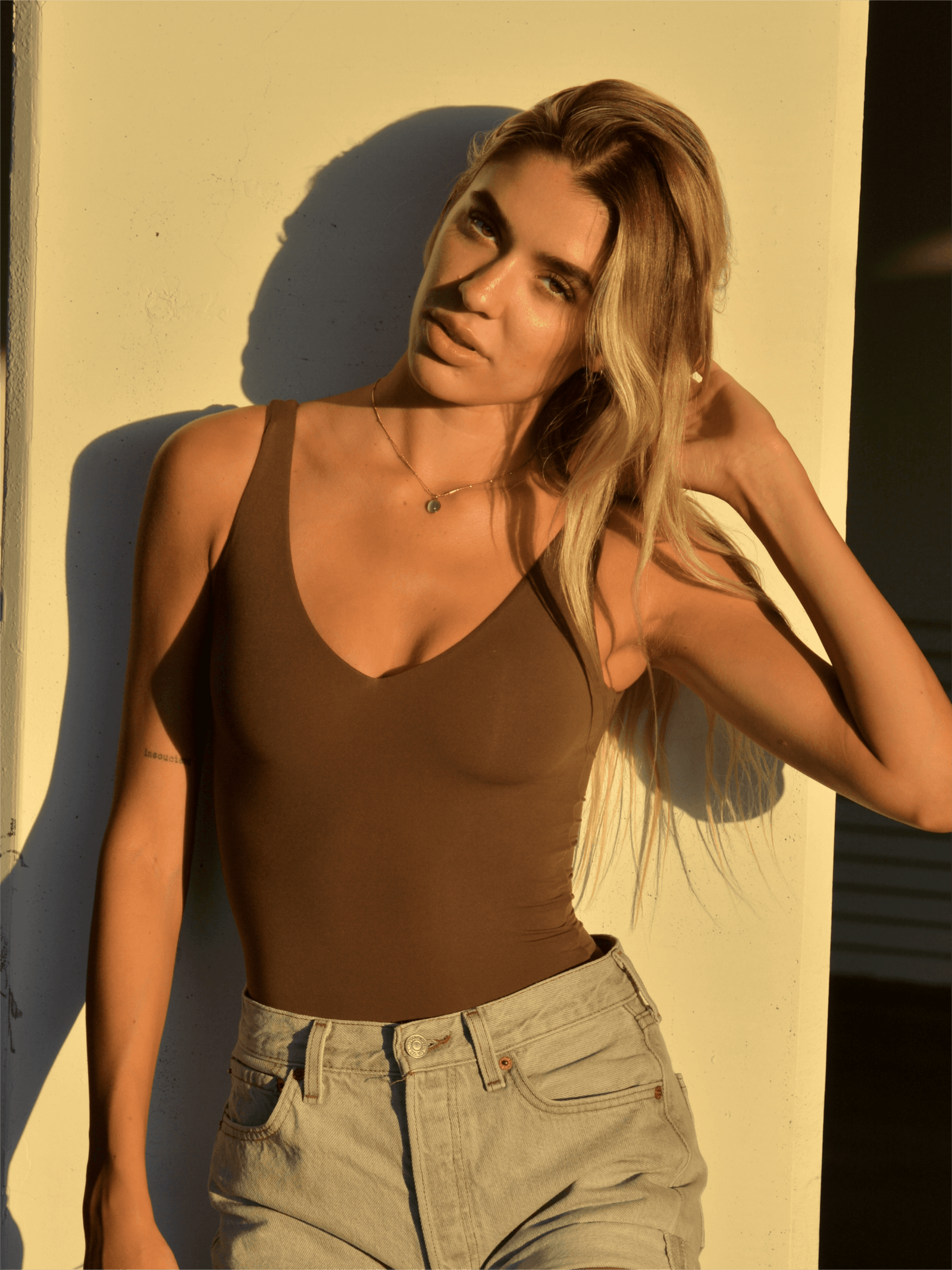 Buttery Soft V Neck Bodysuit-SUUKSESS