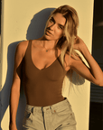 Buttery Soft V Neck Bodysuit-SUUKSESS