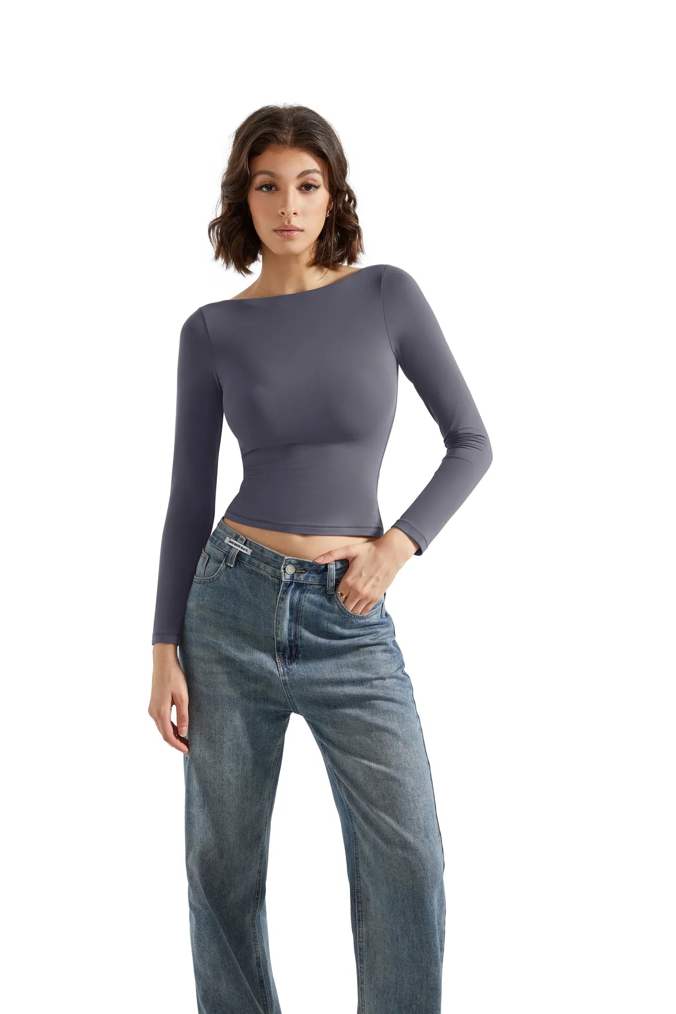 Buttery Soft Boat Neck Shirt - Long Sleeve-Clothing-SUUKSESS-SUUKSESS