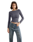 Buttery Soft Boat Neck Shirt - Long Sleeve-Clothing-SUUKSESS-SUUKSESS