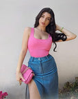 Flash Sales - Ribbed Bodysuit-Clothing-SUUKSESS-SUUKSESS