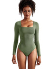 Buttery Soft Square Neck Bodysuit - Long Sleeve - SUUKSESS