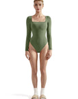 Buttery Soft Square Neck Bodysuit - Long Sleeve - SUUKSESS