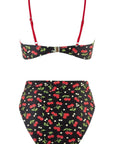 MOSHENGQI Women High Wasited Bikini Shoulder Strap 2 Piece High Cut String Swimsuits-Swimwear-SUUKSESS-SUUKSESS