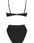 MOSHENGQI Women High Wasited Bikini Shoulder Strap 2 Piece High Cut String Swimsuits-Swimwear-SUUKSESS-SUUKSESS