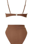 MOSHENGQI Women High Wasited Bikini Shoulder Strap 2 Piece High Cut String Swimsuits-Swimwear-SUUKSESS-SUUKSESS