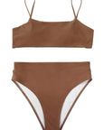 MOSHENGQI Women High Wasited Bikini Shoulder Strap 2 Piece High Cut String Swimsuits-Swimwear-SUUKSESS-SUUKSESS