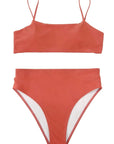 MOSHENGQI Women High Wasited Bikini Shoulder Strap 2 Piece High Cut String Swimsuits-Swimwear-SUUKSESS-SUUKSESS