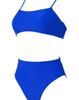 MOSHENGQI Women High Wasited Bikini Shoulder Strap 2 Piece High Cut String Swimsuits-Swimwear-SUUKSESS-SUUKSESS