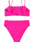 MOSHENGQI Women High Wasited Bikini Shoulder Strap 2 Piece High Cut String Swimsuits-Swimwear-SUUKSESS-SUUKSESS