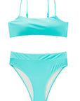 MOSHENGQI Women High Wasited Bikini Shoulder Strap 2 Piece High Cut String Swimsuits-Swimwear-SUUKSESS-SUUKSESS