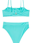 MOSHENGQI Women High Wasited Bikini Shoulder Strap 2 Piece High Cut String Swimsuits-Swimwear-SUUKSESS-SUUKSESS