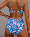 MOSHENGQI Women High Wasited Bikini Shoulder Strap 2 Piece High Cut String Swimsuits-Swimwear-SUUKSESS-SUUKSESS