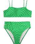 MOSHENGQI Women High Wasited Bikini Shoulder Strap 2 Piece High Cut String Swimsuits-Swimwear-SUUKSESS-SUUKSESS