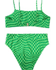 MOSHENGQI Women High Wasited Bikini Shoulder Strap 2 Piece High Cut String Swimsuits-Swimwear-SUUKSESS-SUUKSESS