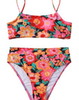 MOSHENGQI Women High Wasited Bikini Shoulder Strap 2 Piece High Cut String Swimsuits-Swimwear-SUUKSESS-SUUKSESS