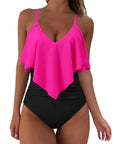 Ruffle One-Piece Ruched Swimsuits