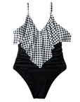 Ruffle One-Piece Ruched Swimsuits