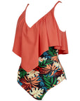 Ruffle One-Piece Ruched Swimsuits