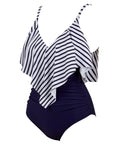 Ruffle One-Piece Ruched Swimsuits