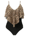 Ruffle One-Piece Ruched Swimsuits