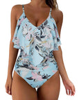 Ruffle One-Piece Ruched Swimsuits