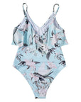 Ruffle One-Piece Ruched Swimsuits