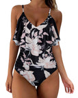 Ruffle One-Piece Ruched Swimsuits