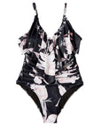 Ruffle One-Piece Ruched Swimsuits