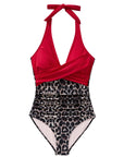 Floral Halter Push-Up Swimsuits