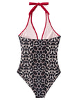 Floral Halter Push-Up Swimsuits