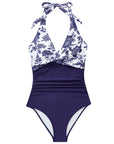 Floral Halter Push-Up Swimsuits