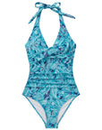 Floral Halter Push-Up Swimsuits