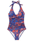 Floral Halter Push-Up Swimsuits