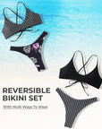 Reversible String Waisted Thong Bikini Set-SUUKSESS-SUUKSESS