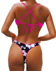 Reversible String Waisted Thong Bikini Set-SUUKSESS-SUUKSESS