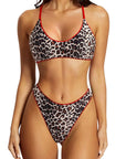 Reversible String Waisted Thong Bikini Set-SUUKSESS-Leopard Red-S-SUUKSESS